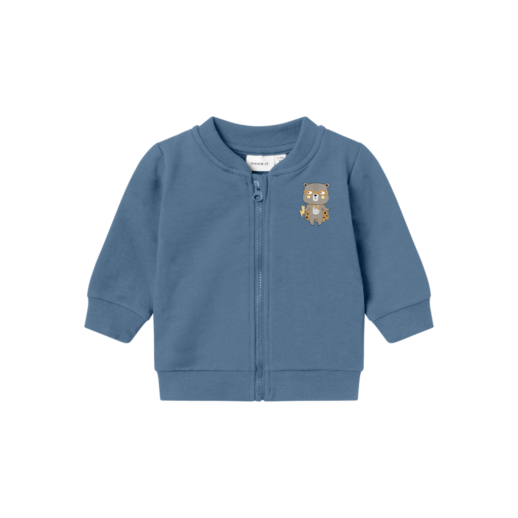 Sweat Cardigan Vonne Coronet Blue fra Name It