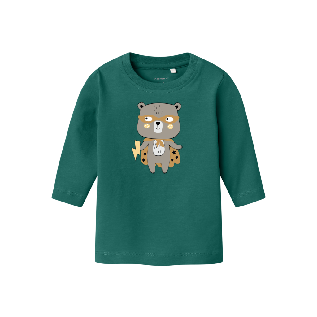 Langærmet Bluse Vacion Antique Green fra Name It