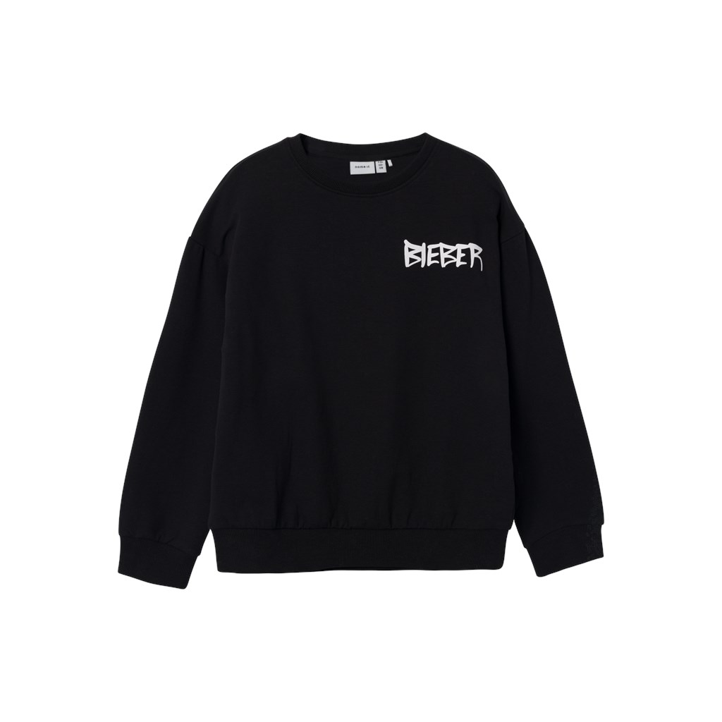 Justin Bieber Sweatshirt Jabs Black fra Name It