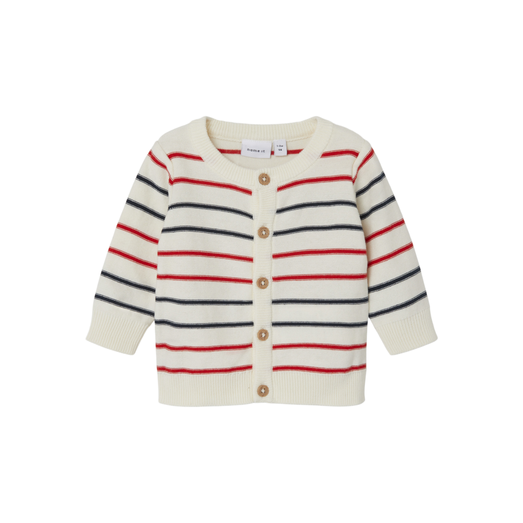 Strik Cardigan Fetalle Jet Stream fra Name It