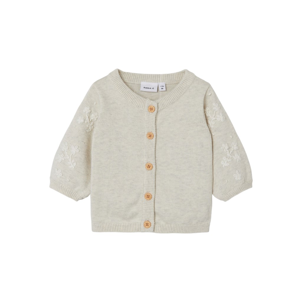 Strik Cardigan Derinna Peyote Melange fra Name It