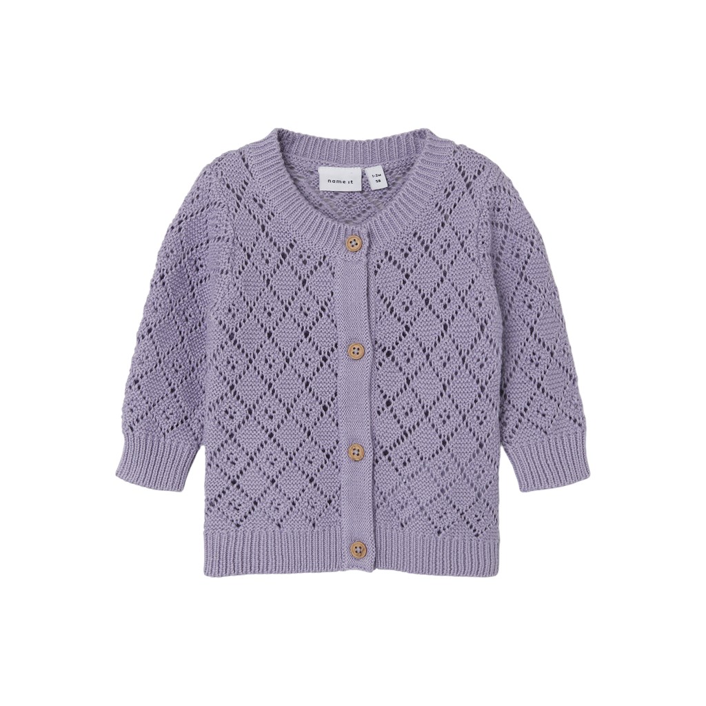 Strik Cardigan Desina Heirloom Lilac fra Name It