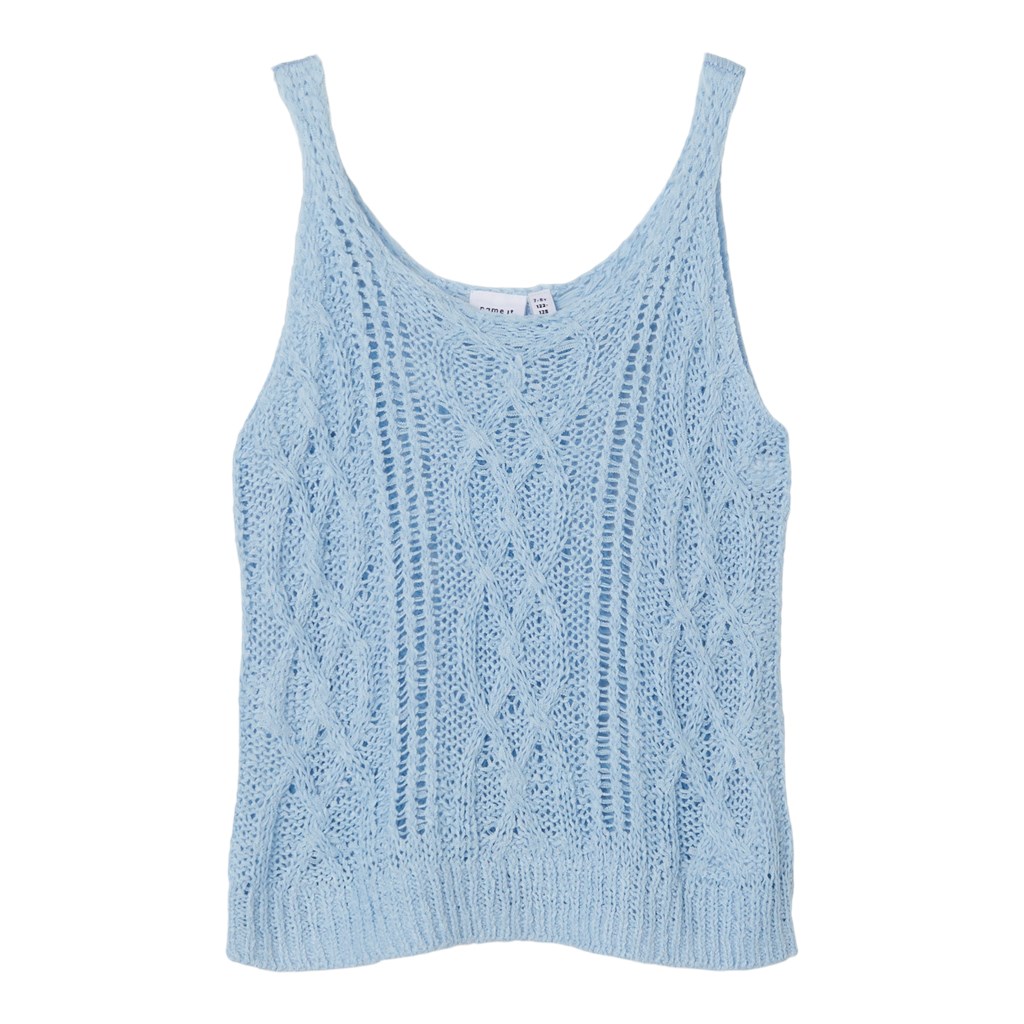 Strikket Strop Top Fioni Chambray Blue fra Name It
