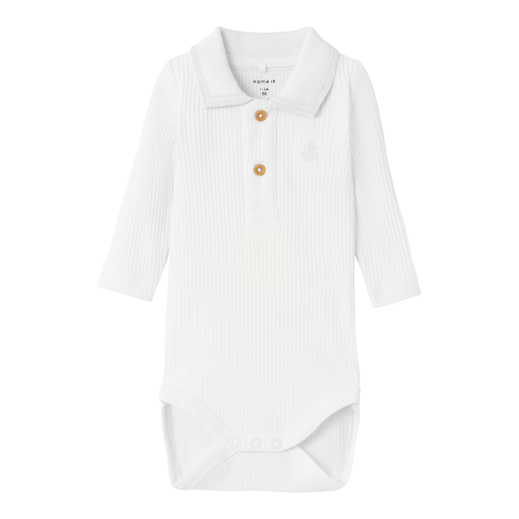 Polo Body Friman Bright White fra Name It