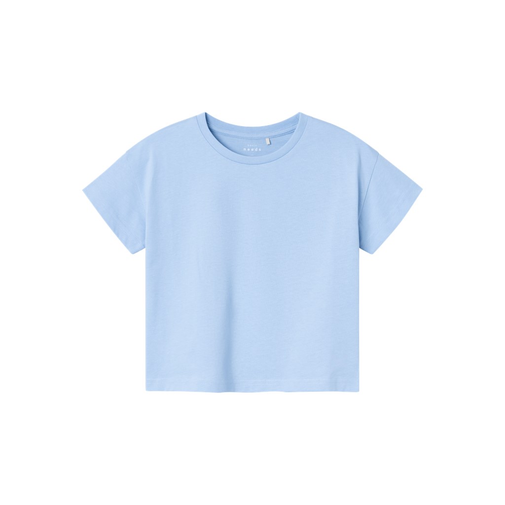 Kort Boxy T Shirt Vita Chambray Blue fra Name It