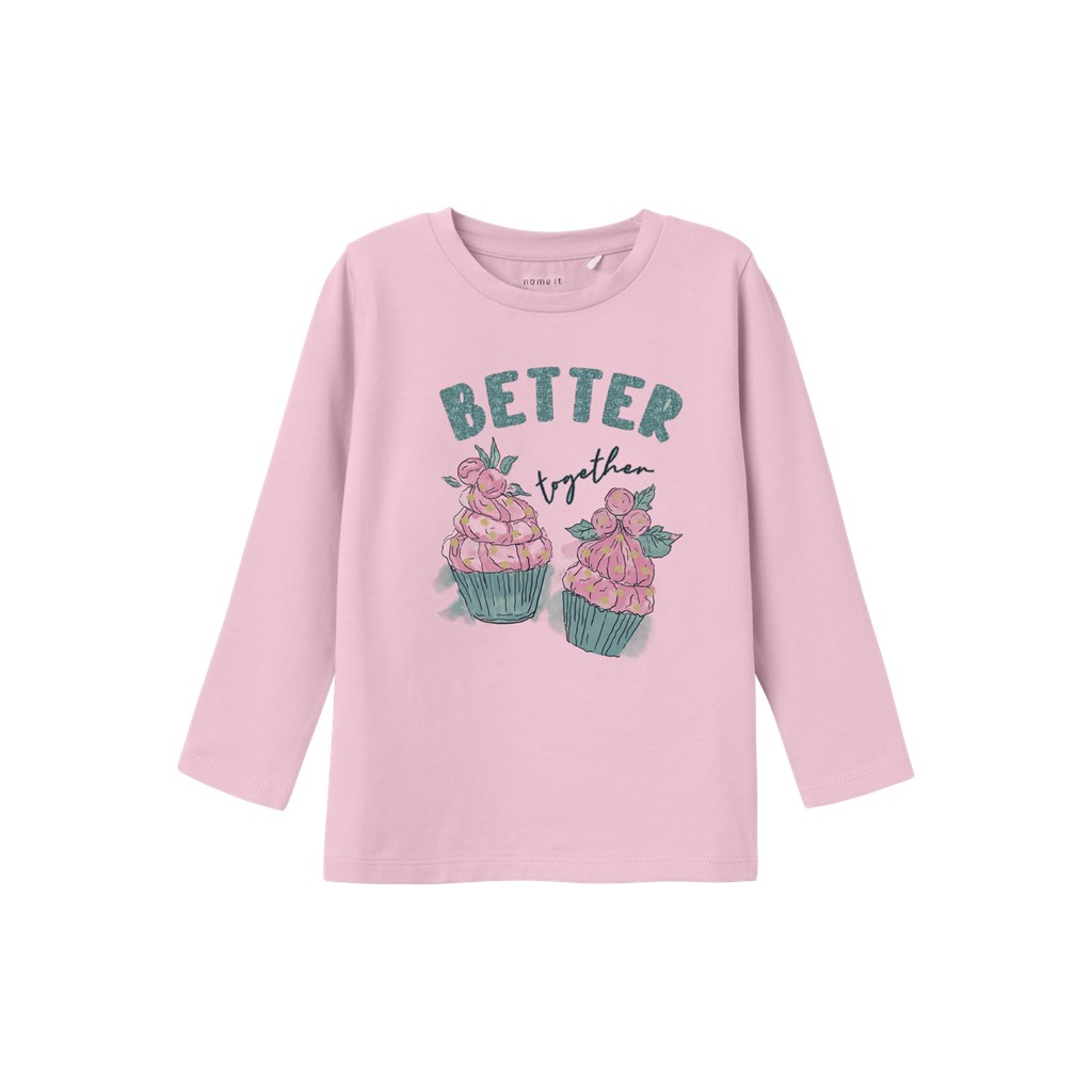 Langærmet Bluse Dagmar Parfait Pink fra Name It