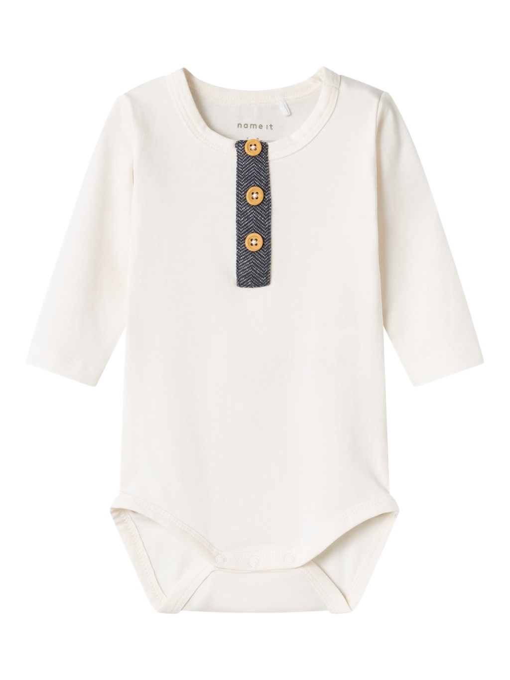 Langærmet Body Robino Jet Stream Placket fra Name It