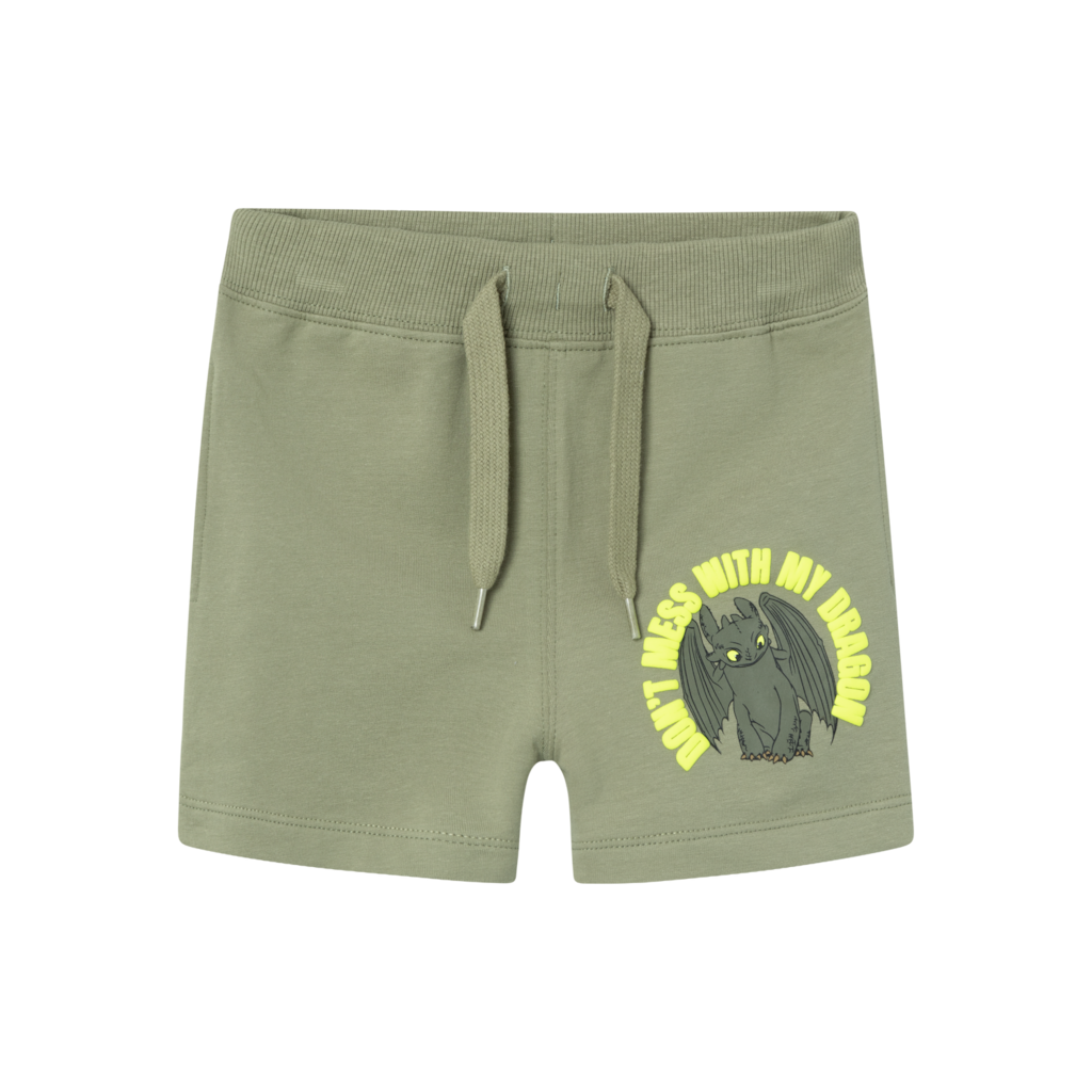 Sweatshorts Dragon Abil Oil Green fra Name It
