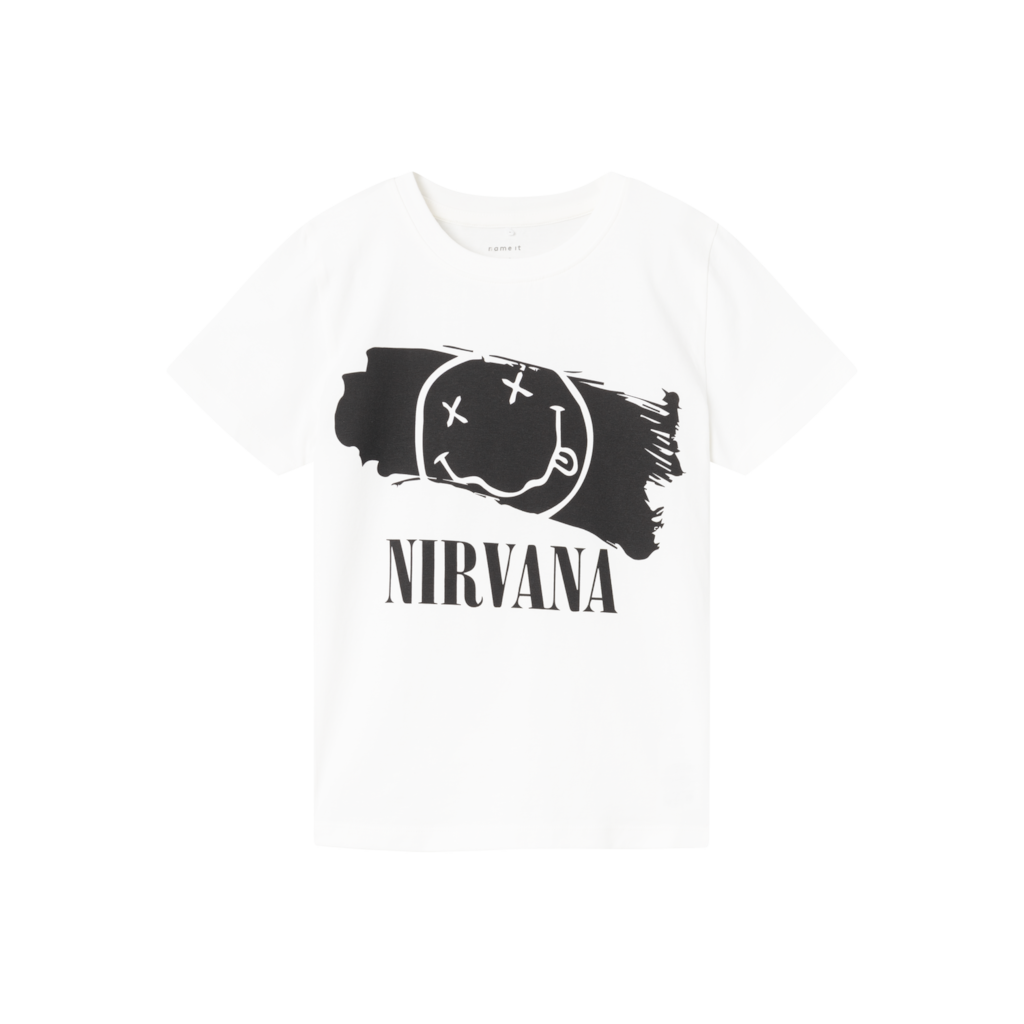 Nirvana T Shirt Attimus Bright White fra Name It