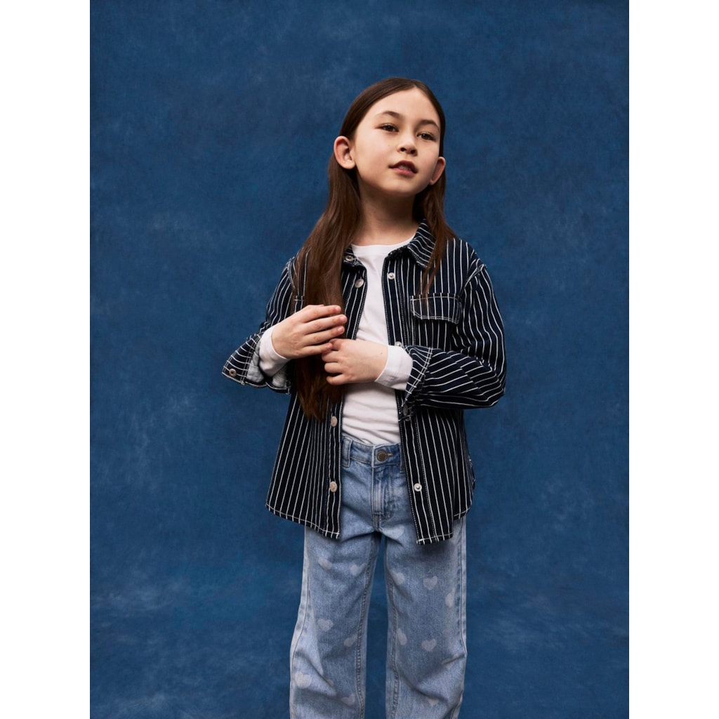 Denim Overshirt Mine Dark Sapphire fra Name It