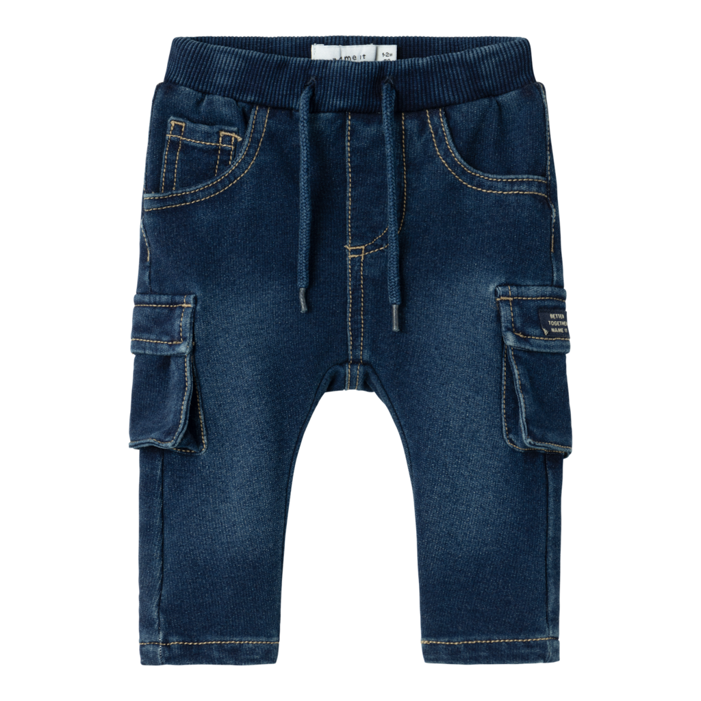 Sweat Cargo Jeans Ben Dark Blue Denim fra Name It