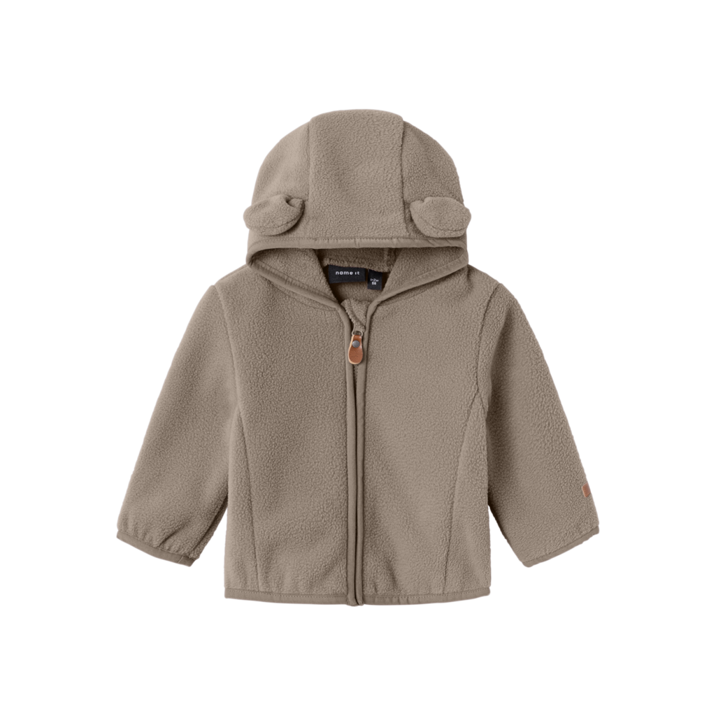 Fleecejakke Meeko Desert Taupe fra Name It