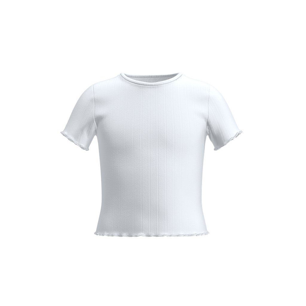 Cropped T Shirt Noralina Bright White fra Name It
