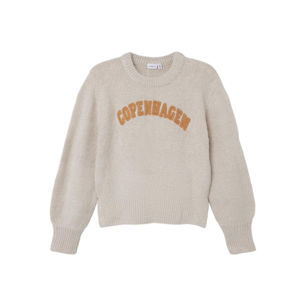 Kort Striktrøje Kilouie Peyote Melange fra Name It