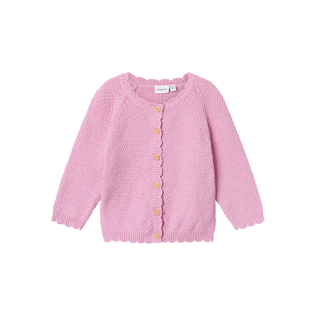 Strik Cardigan Karoline Pastel Lavender fra Name It