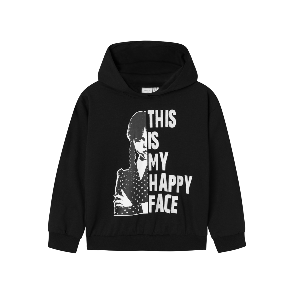 Wednesday Hoodie Xemi Black fra Name It