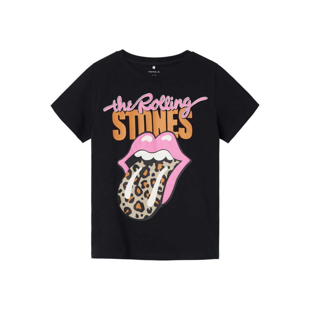 Rolling Stones T Shirt Jaxari Black fra Name It