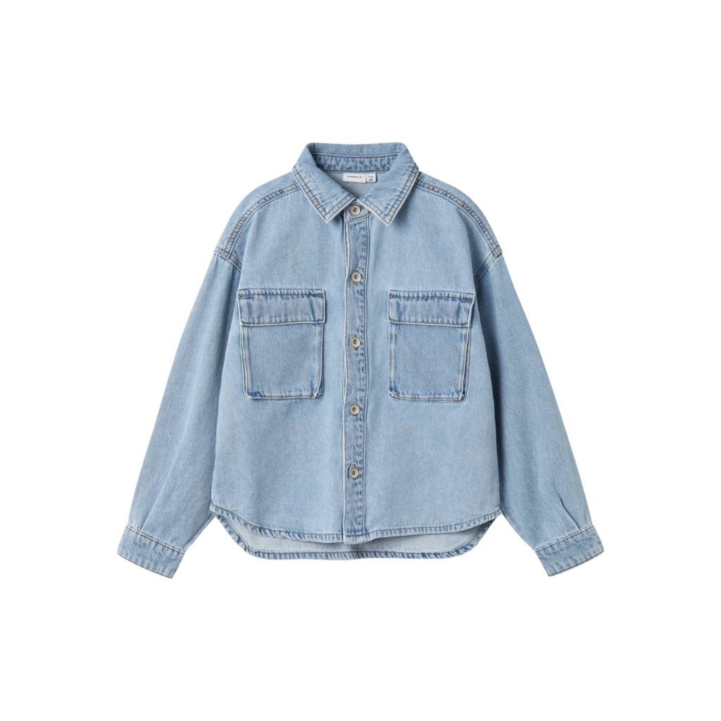Seven Denim Skjorte Light Blue Denim fra Name It