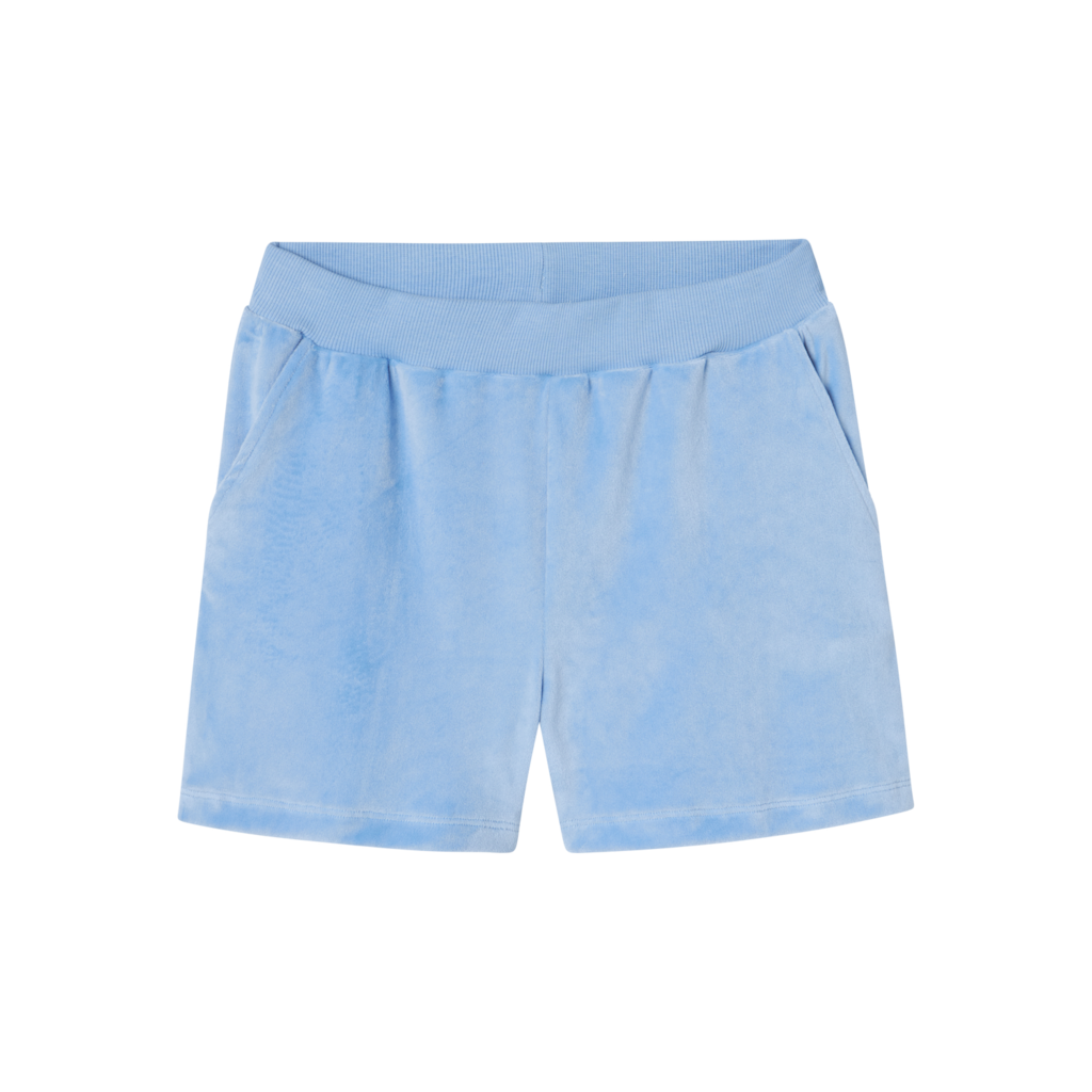 Velour Shorts Debbie Vista Blue fra Name It