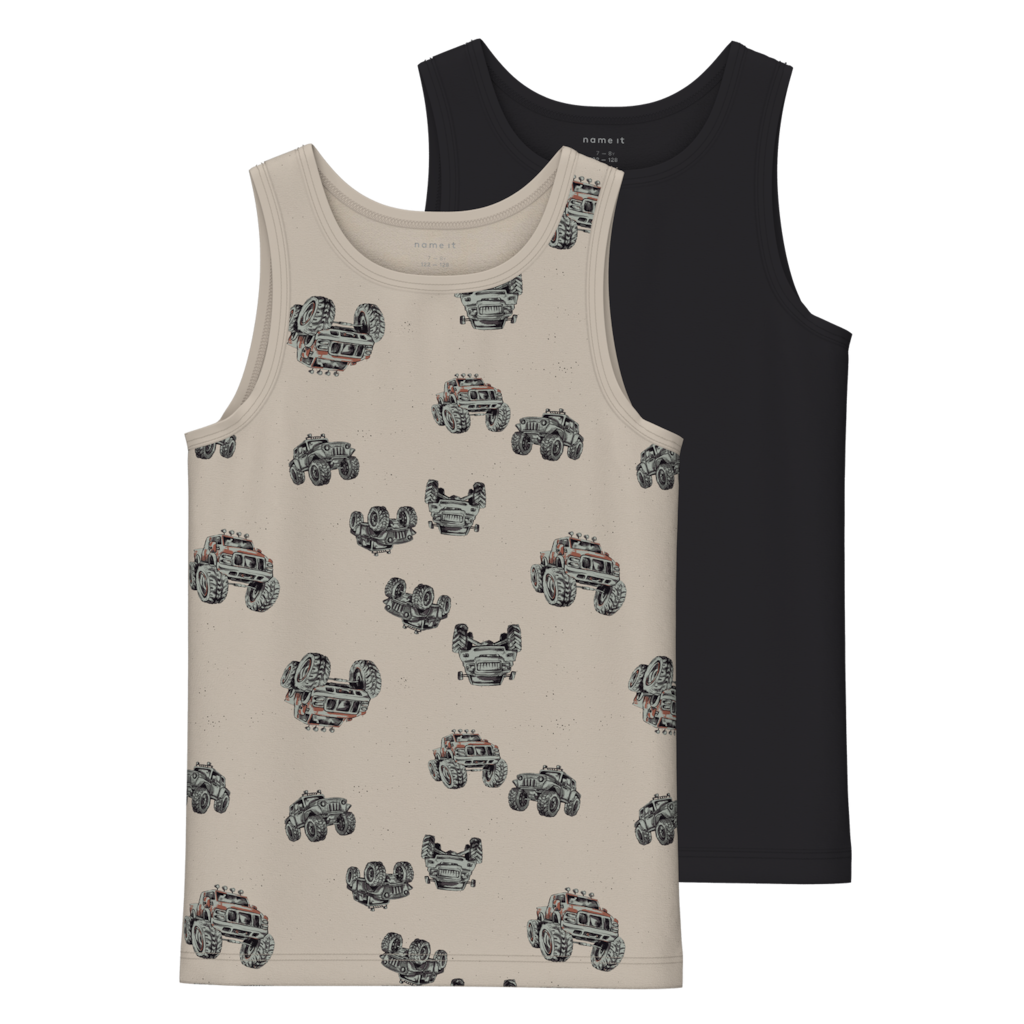 2 Pak Tanktops Monster Truck Peyote fra Name It
