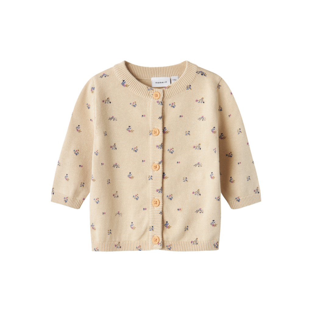 Strik Cardigan Onema Summer Sand fra Name It