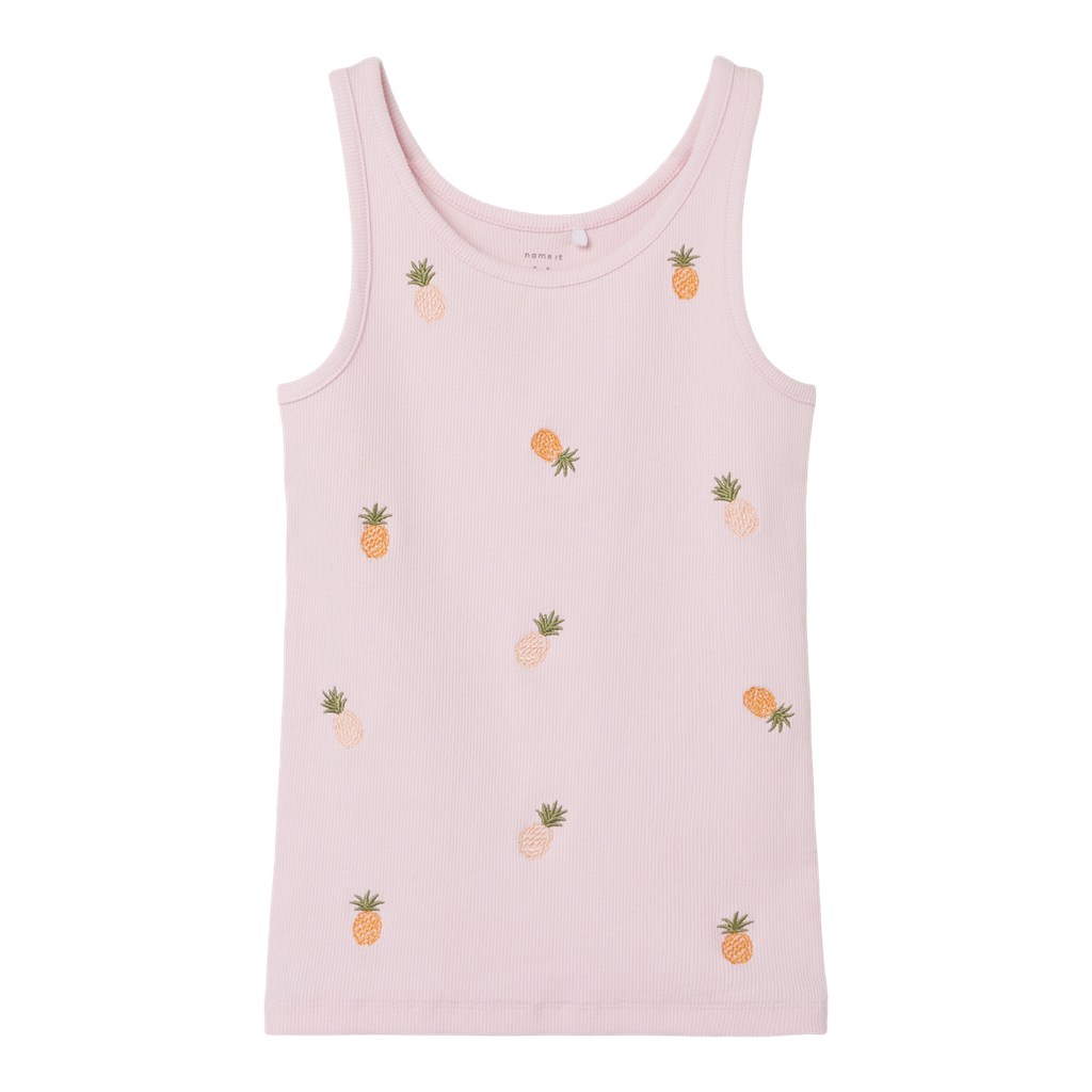 Rib Tank Top Silina Parfait Pink fra Name It