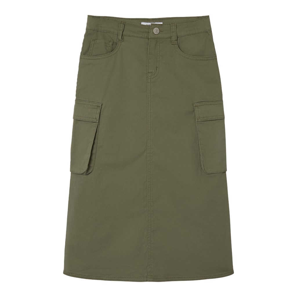 Lang Cargo Nederdel Luna Deep Lichen Green fra Name It