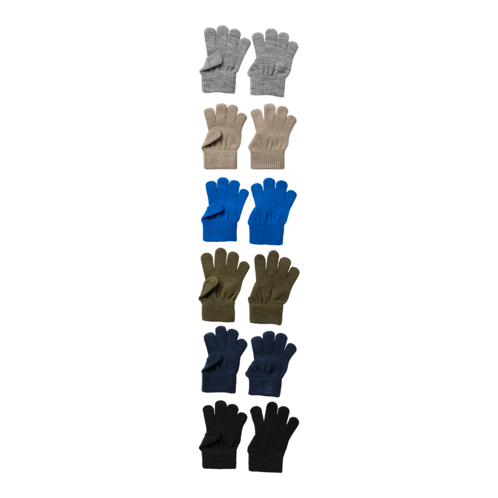 6 Pak Handsker Dark Denim fra Name It