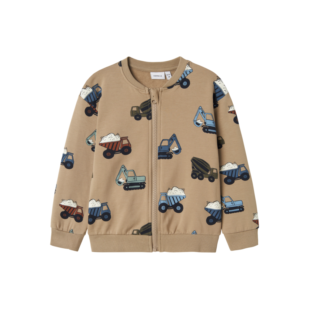Sweat Cardigan Nappe Weathered Teak fra Name It