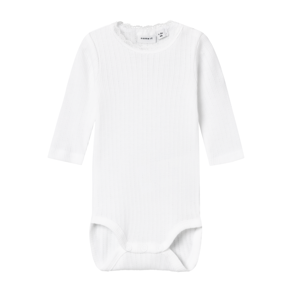 Langærmet Body Nofia Bright White fra Name It
