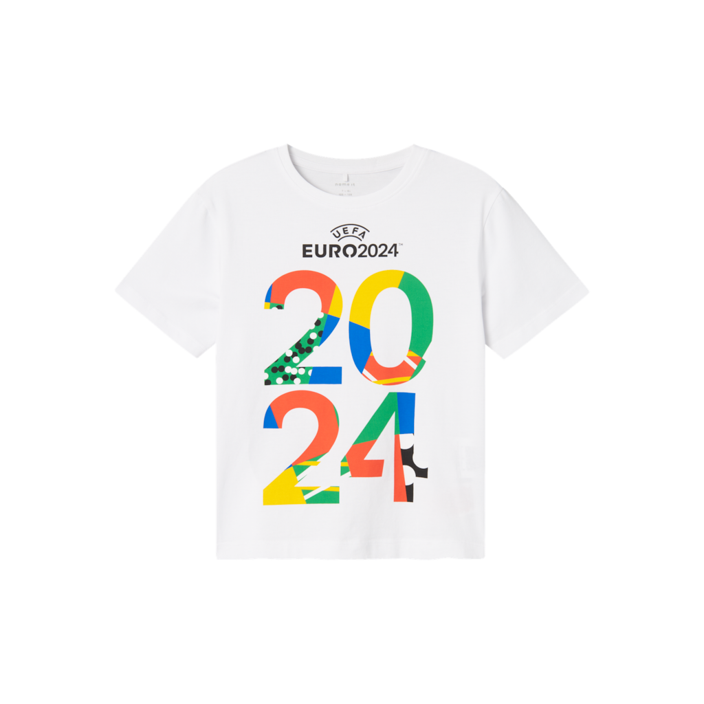 Uefa Euro 2024 T Shirt Mica Bright White fra Name It