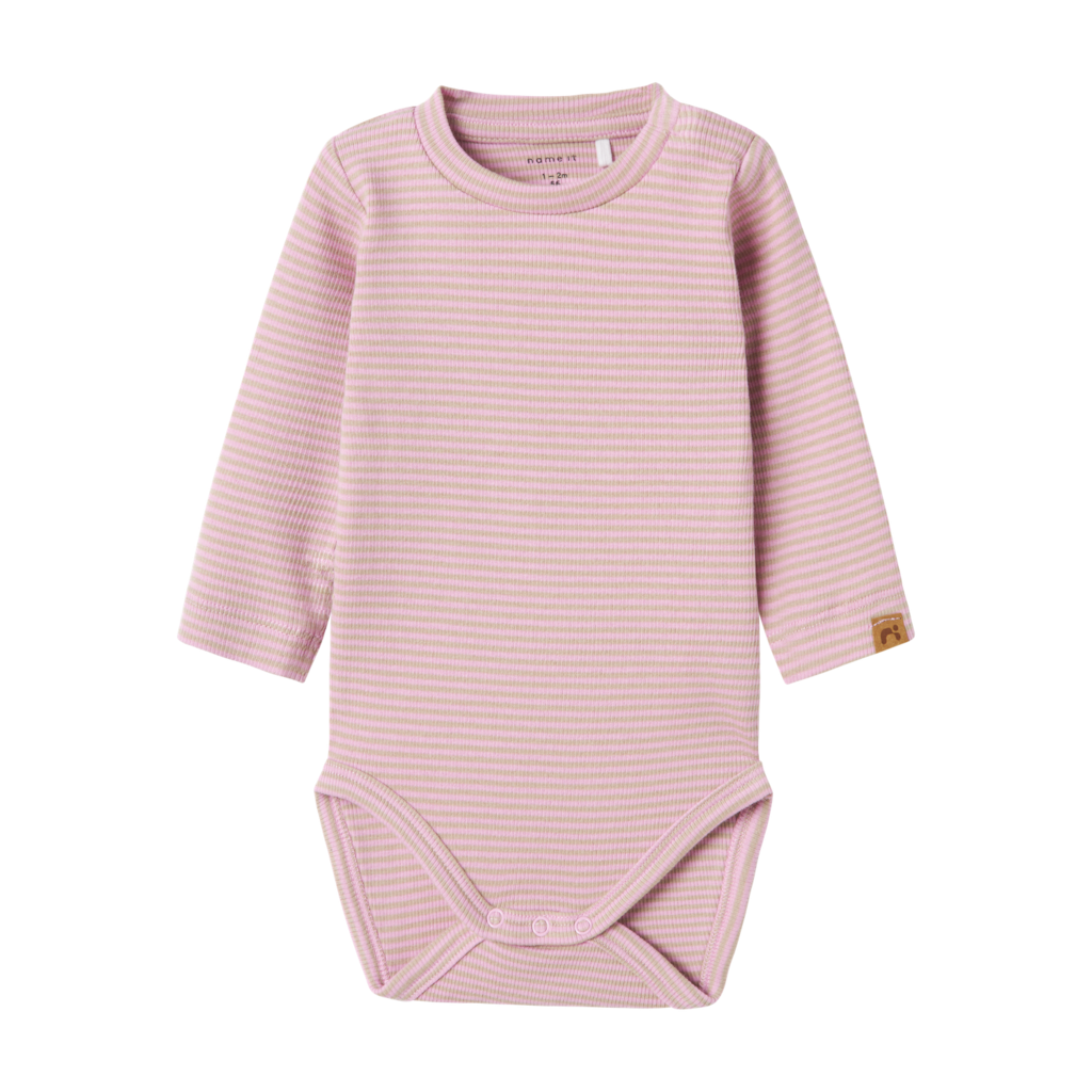 Lakkin Langærmet Body Pastel Lavender fra Name It