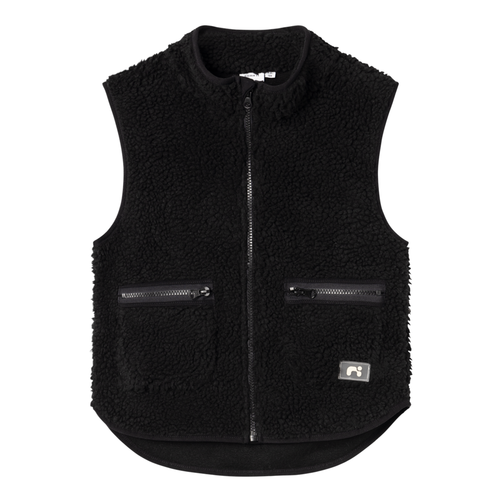 Noderne Teddy Vest Black fra Name It