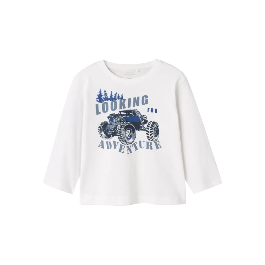 Langærmet Bluse Victor Bright White fra Name It