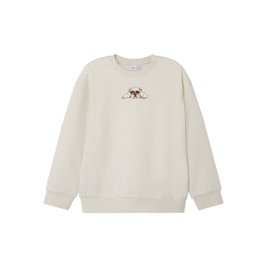 Sweatshirt Nakrave Peyote Melange fra Name It