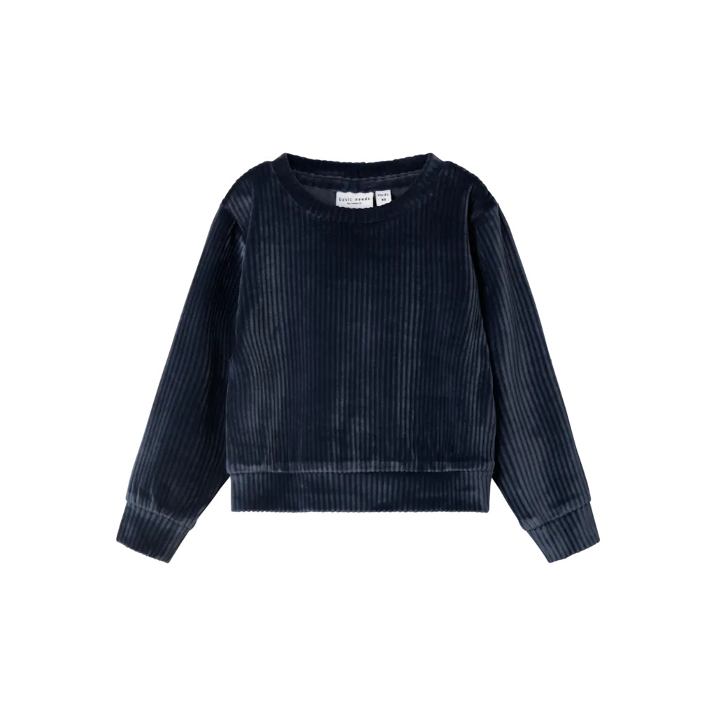 Velour Bluse Veloa Dark Sapphire fra Name It