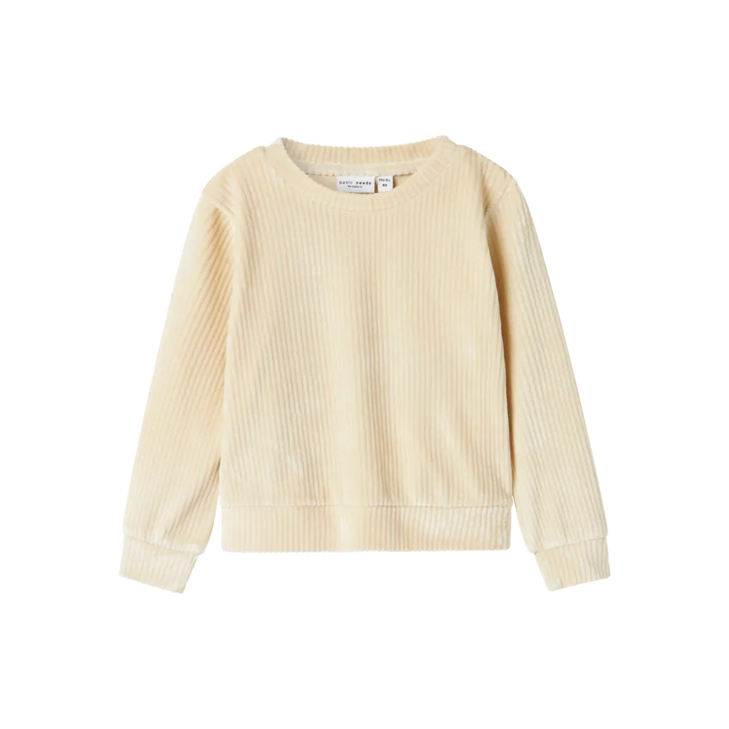 Velour Bluse Veloa Summer Sand fra Name It