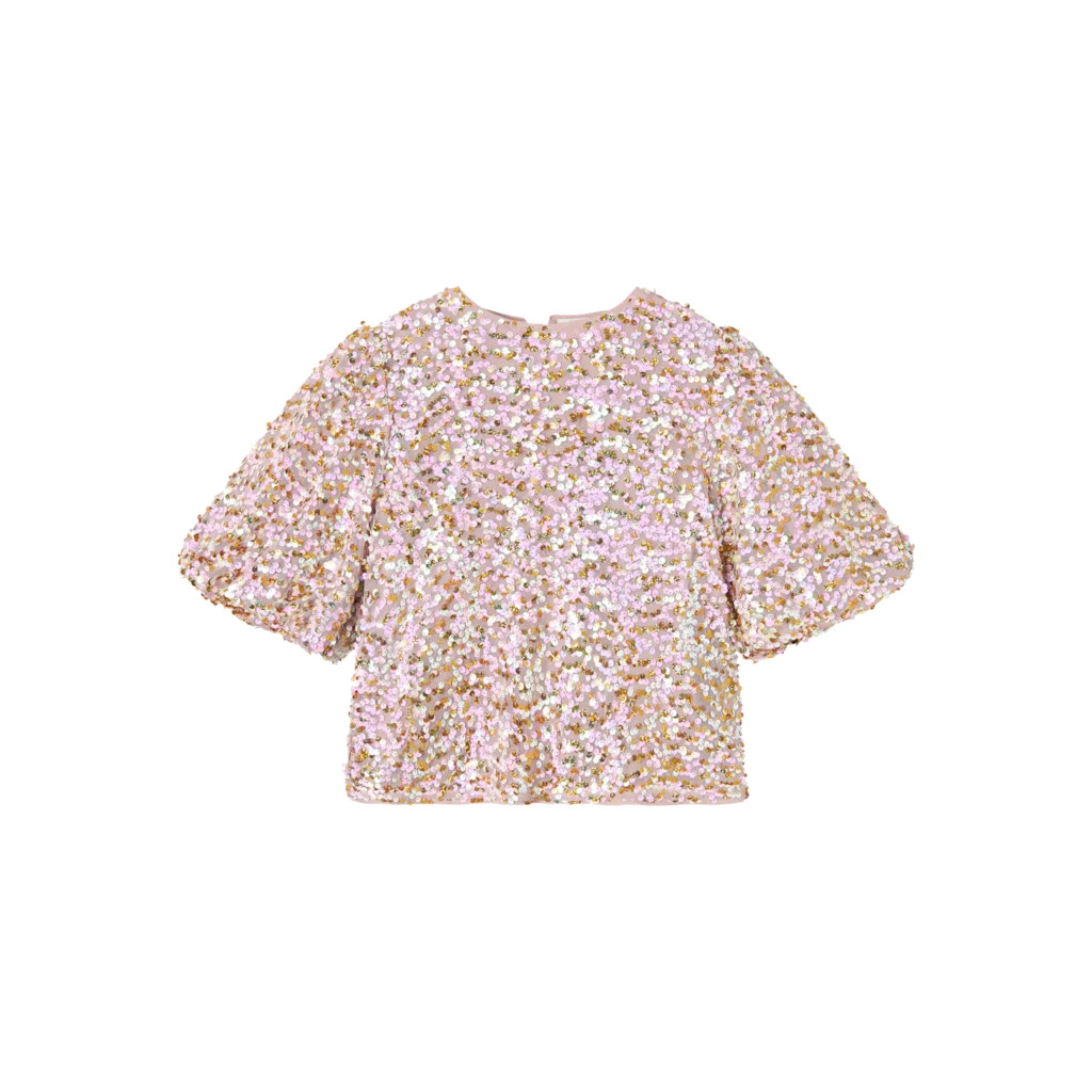 Glimmer Top Rullas Corsage fra Name It