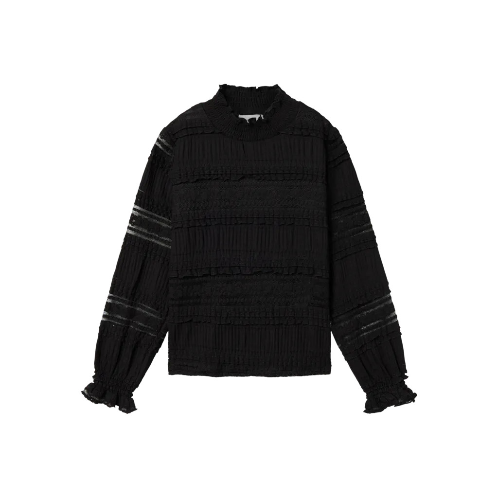 Langærmet Bluse Rilka Black fra Name It