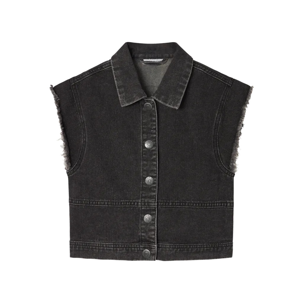 Denim Vest Lulu Black Denim fra Name It