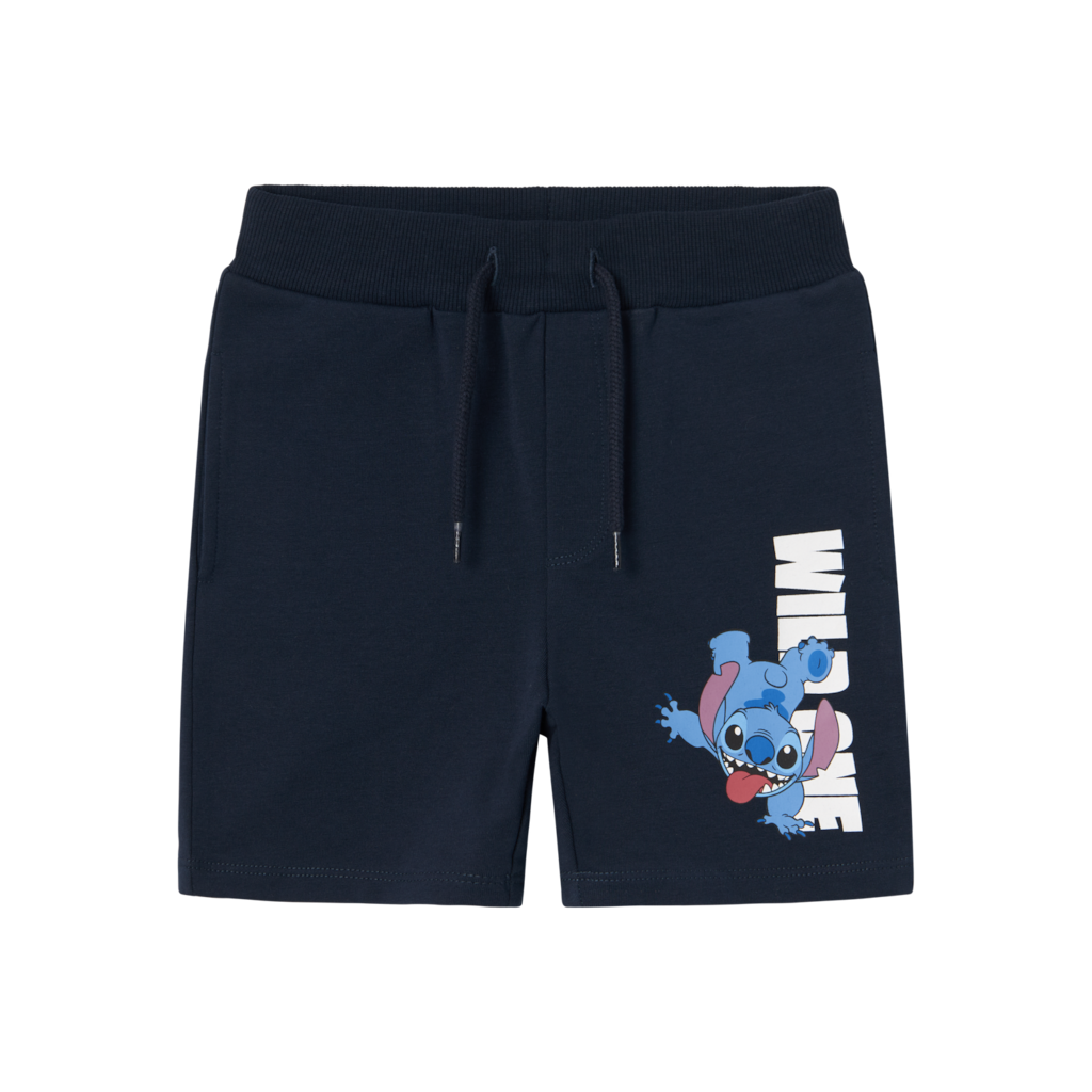 Stitch Sweatshorts Amit Dark Sapphire fra Name It