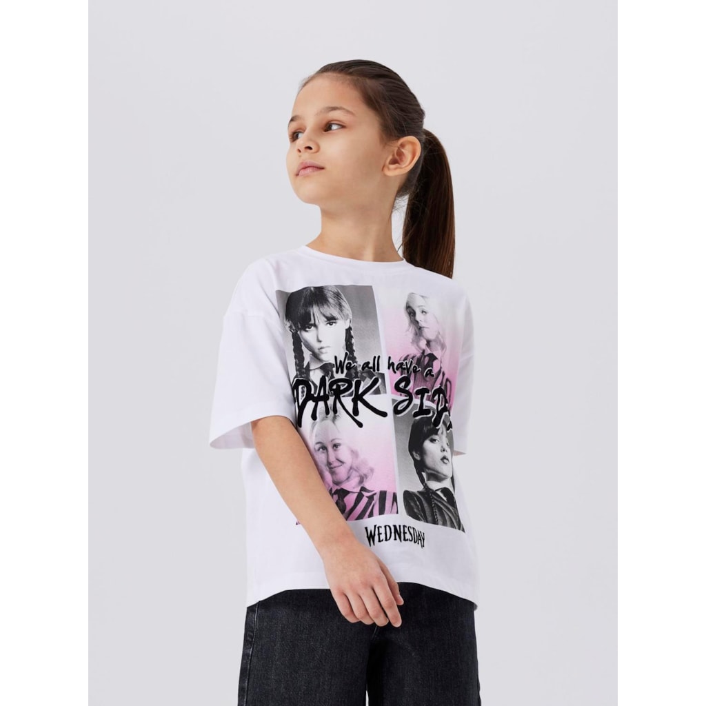 Wednesday T Shirt Oxa Bright White fra Name It