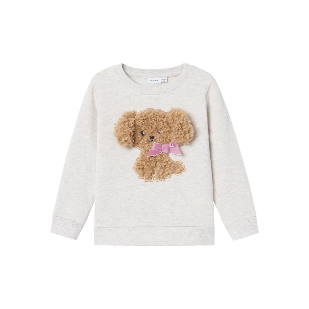 Sweatshirt Ruby Peyote Melange fra Name It