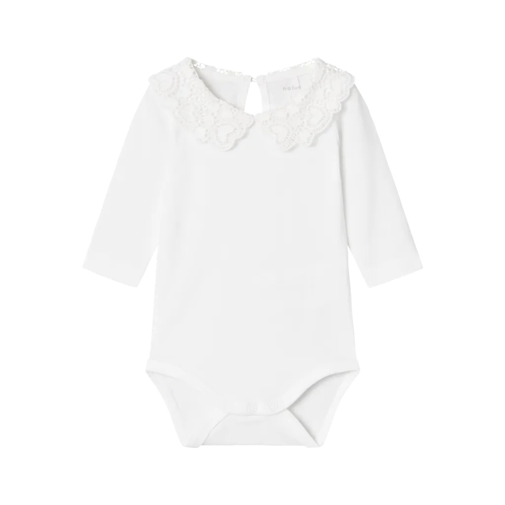 Langærmet Body Roselina Bright White fra Name It