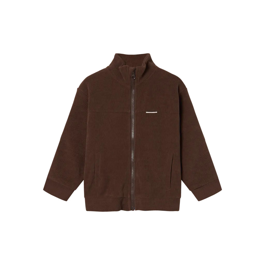 Fløjls Sweat Cardigan Rob Bracken fra Name It