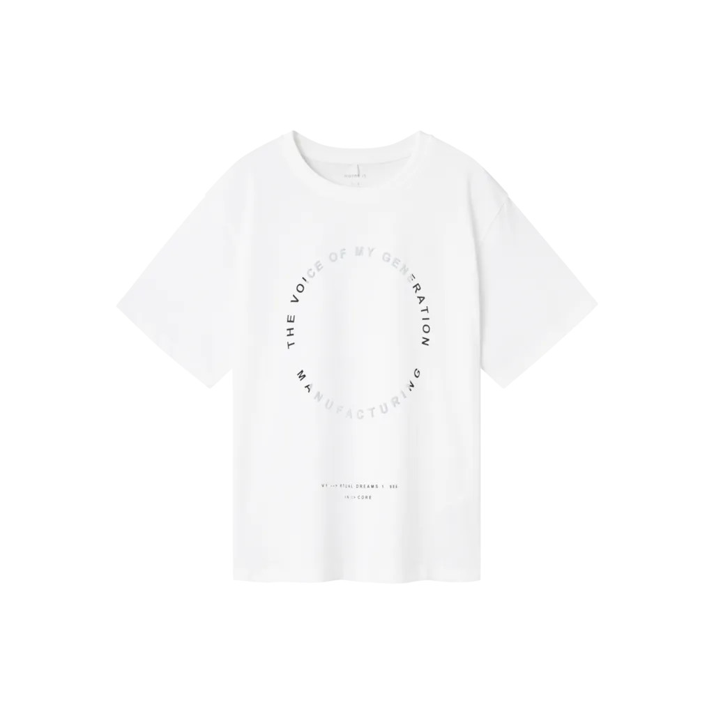T Shirt Rort Bright White fra Name It