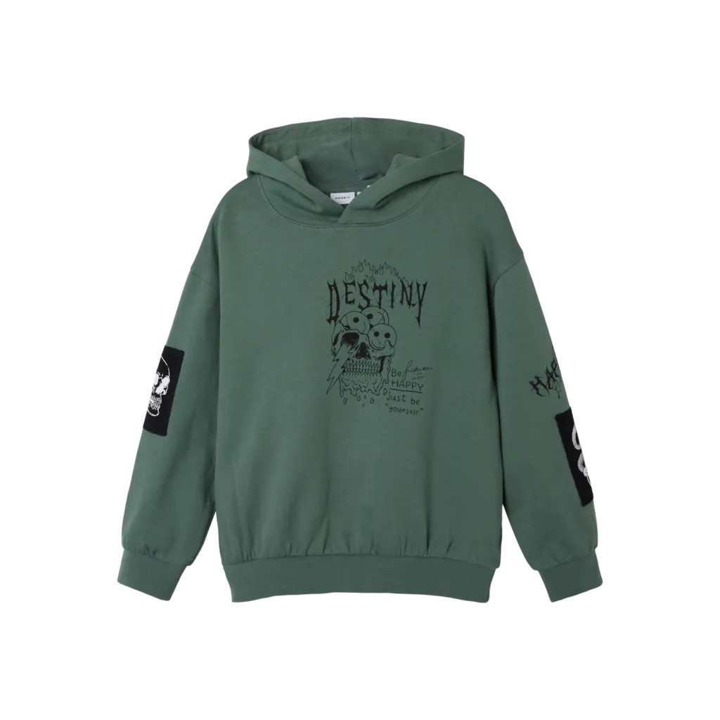 Sweat Hoodie Stroels Dark Forest fra Name It