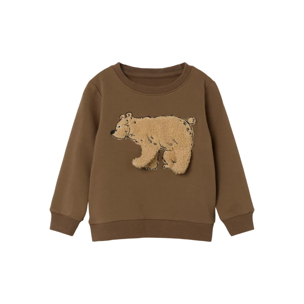Sweatshirt Silver Cub fra Name It