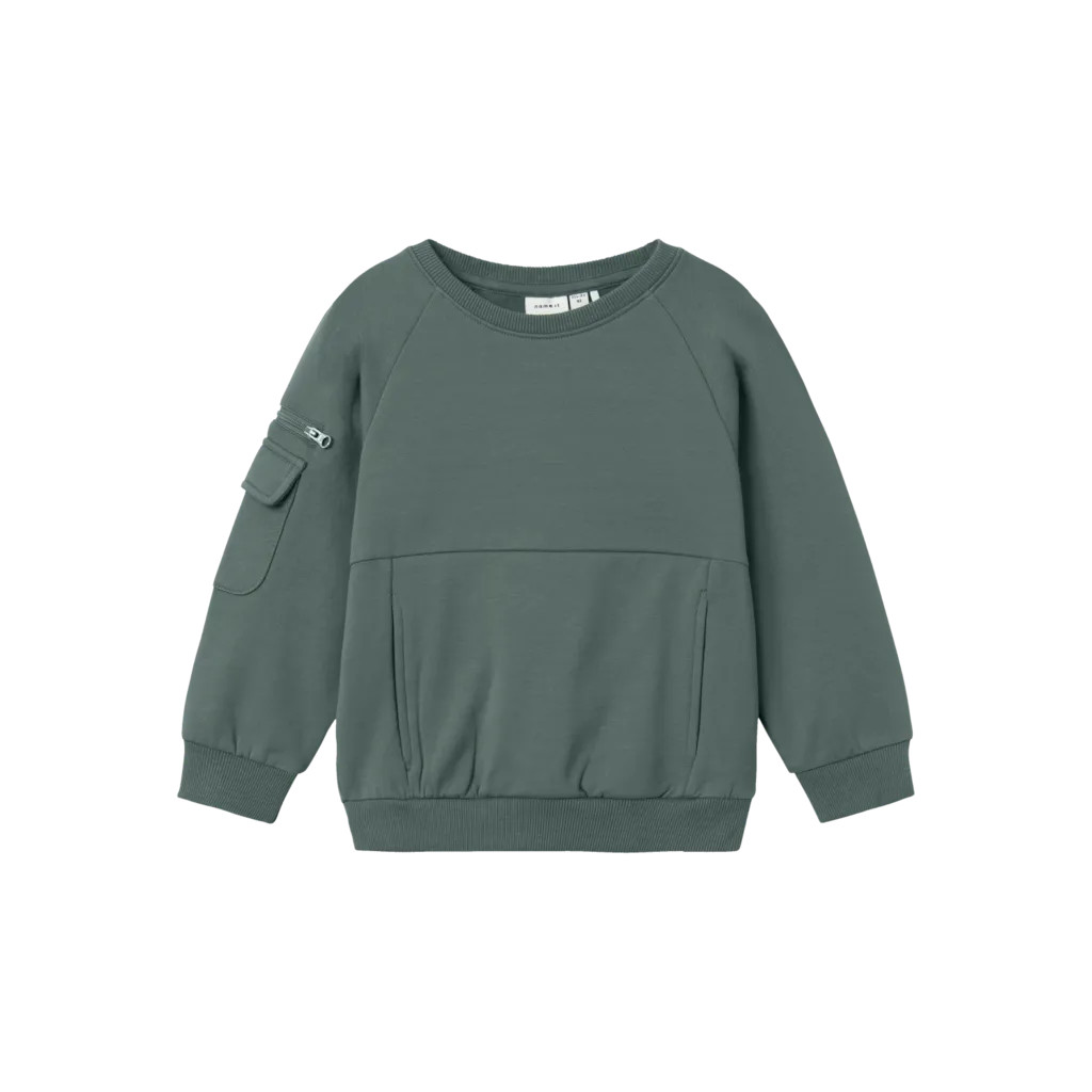 Sweatshirt Simon Dark Forest fra Name It