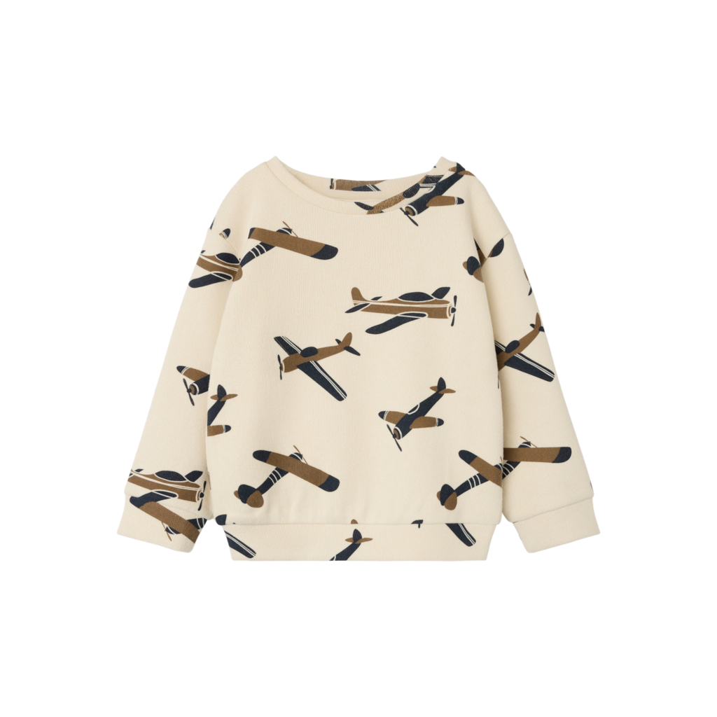 Rib Sweatshirt Steven Summer Sand fra Name It